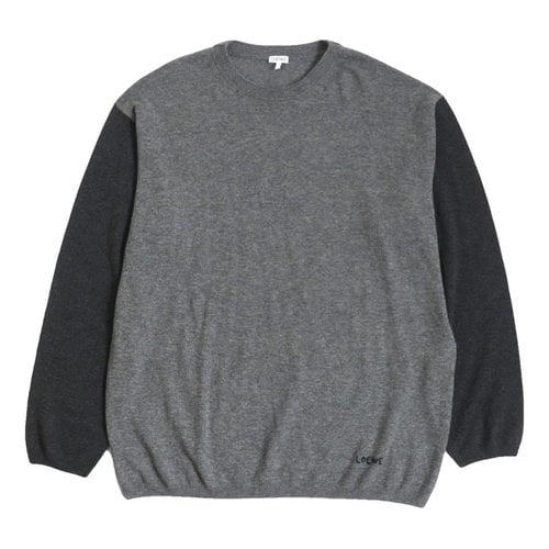 Pre-owned Loewe Cashmere Sweatshirt In Grey