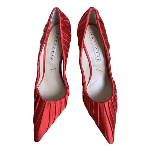 Pre-owned Cesare Paciotti Cloth Heels In Red