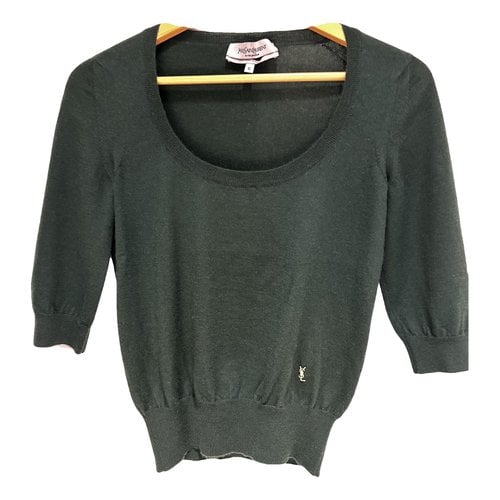 Pre-owned Saint Laurent Cashmere Knitwear In Green