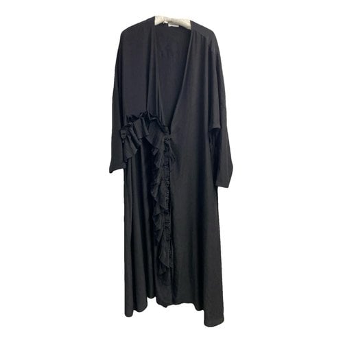 Pre-owned P.a.r.o.s.h Maxi Dress In Black