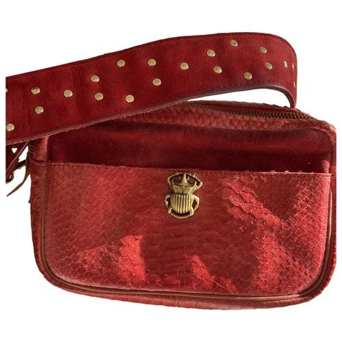 Pre-owned Claris Virot Leather Handbag In Red