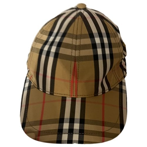 Pre-owned Burberry Cap In Camel