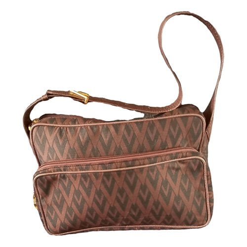 Pre-owned Valentino Garavani Cloth Handbag In Brown