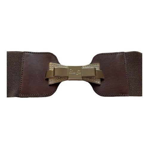 Pre-owned Liujo Leather Belt In Brown