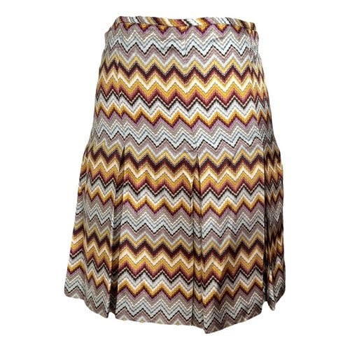 Pre-owned Barbara Bui Silk Mini Skirt In Multicolour