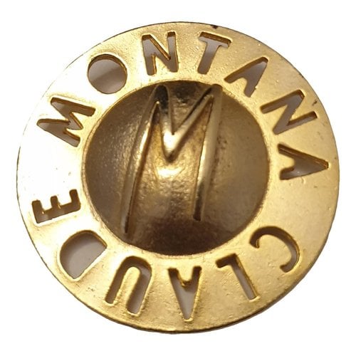Pre-owned Claude Montana Pin & Brooche In Gold