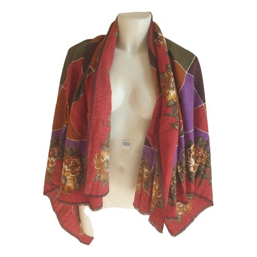 Pre-owned Laura Biagiotti Wool Scarf In Multicolour