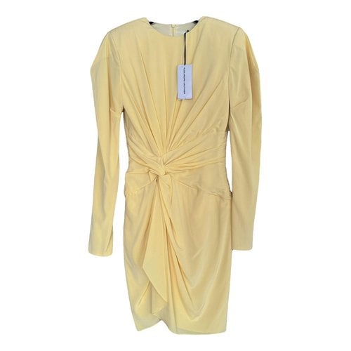 Pre-owned Alexandre Vauthier Mini Dress In Yellow
