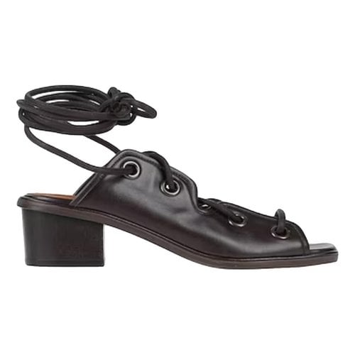 Pre-owned Stella Mccartney Leather Sandal In Brown