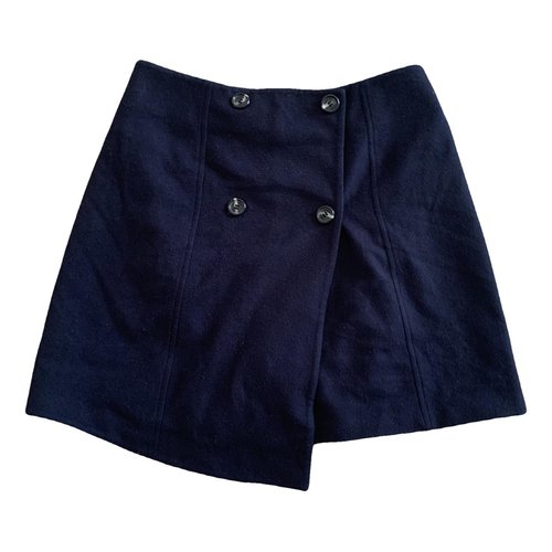 Pre-owned Ermanno Scervino Wool Mini Skirt In Blue
