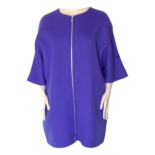 Pre-owned Marina Rinaldi Wool Coat In Purple