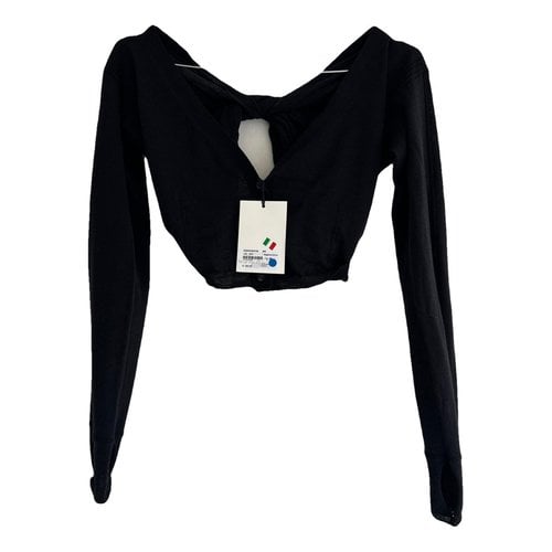 Pre-owned Jacquemus Wool Jersey Top In Black