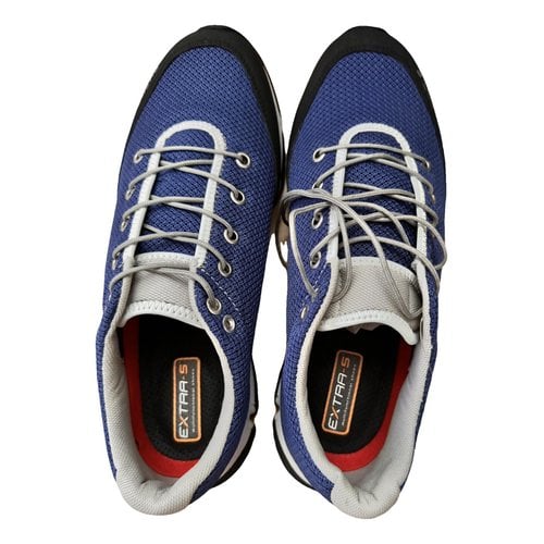 Pre-owned Vibram Cloth High Trainers In Blue