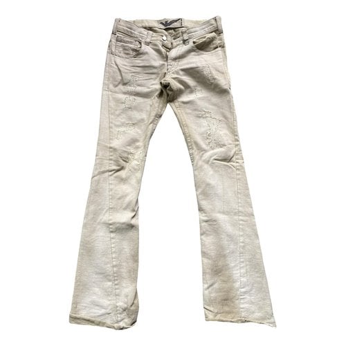 Pre-owned Emporio Armani Straight Jeans In Grey