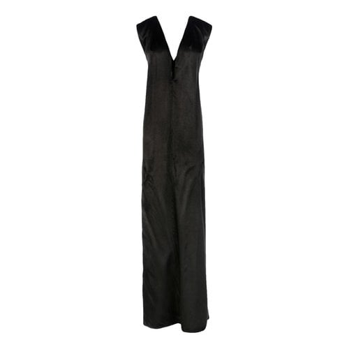 Pre-owned Ann Demeulemeester Maxi Dress In Black