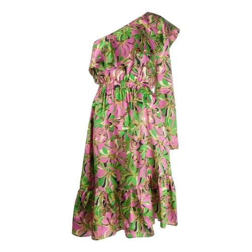 Pre-owned La Doublej Silk Mid-length Dress In Pink