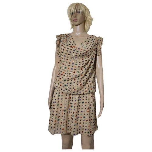 Pre-owned Molly Bracken Mid-length Dress In Beige