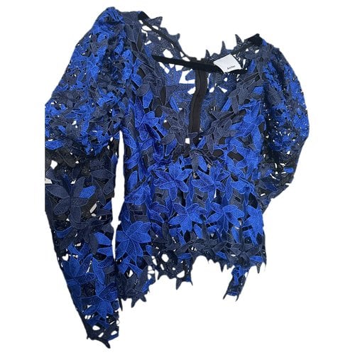 Pre-owned Acler Lace Top In Blue