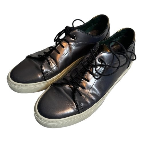 Pre-owned Ted Baker Leather Lace Ups In Metallic
