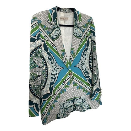 Pre-owned Emilio Pucci Silk Jacket In Multicolour