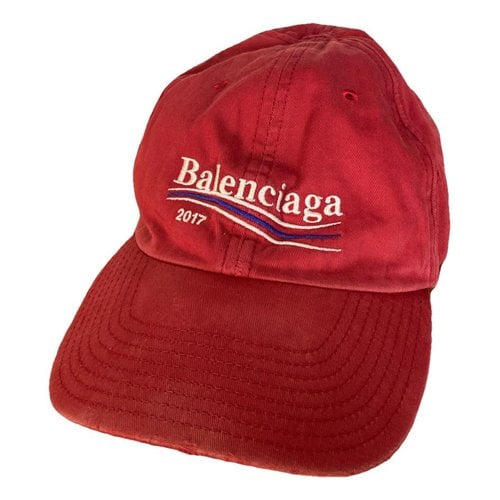 Pre-owned Balenciaga Hat In Red