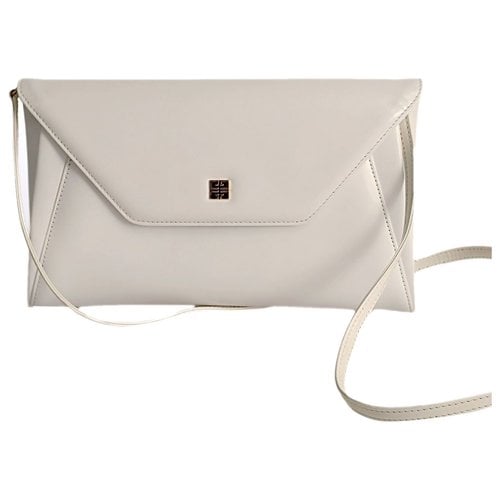 Pre-owned Givenchy Leather Crossbody Bag In White
