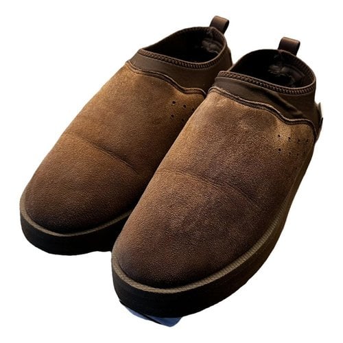 Pre-owned Suicoke Leather Boots In Brown