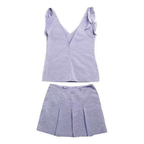 Pre-owned Miu Miu Mini Dress In Purple