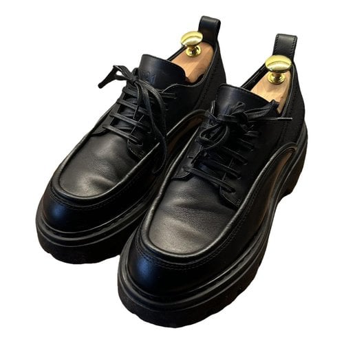 Pre-owned N°21 Leather Lace Ups In Black