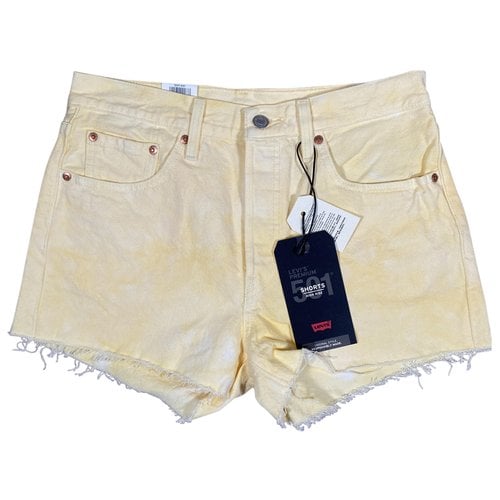 Pre-owned Levi's Bermuda In Yellow