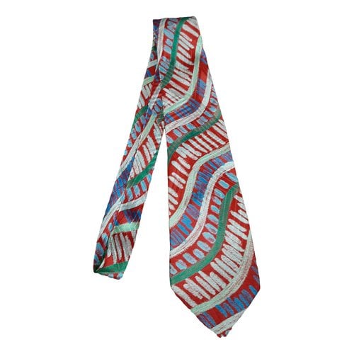Pre-owned Missoni Silk Tie In Red