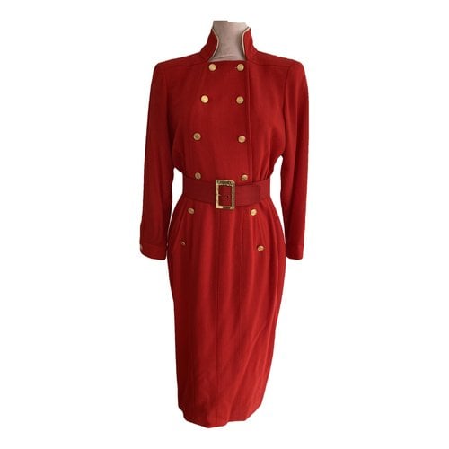 Pre-owned Chanel Silk Mid-length Dress In Red