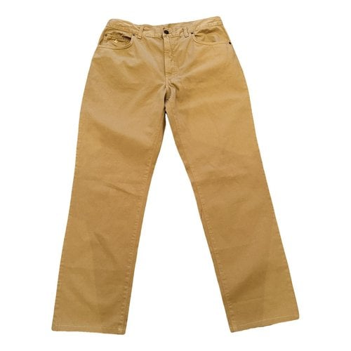 Pre-owned Brooksfield Straight Jeans In Yellow