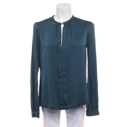 Pre-owned Diane Von Furstenberg Silk Blouse In Blue