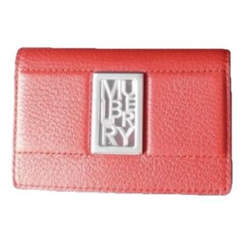 Pre-owned Mulberry Leather Wallet In Red