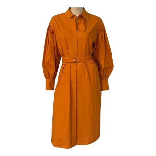 Pre-owned Carolina Herrera Mid-length Dress In Orange