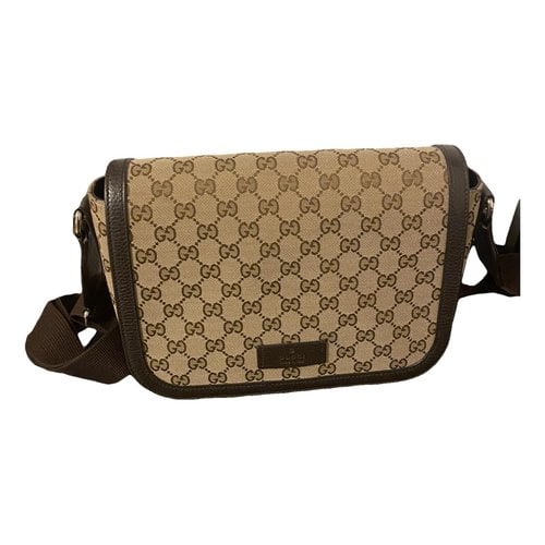Pre-owned Gucci Ophidia Cloth Bag In Beige
