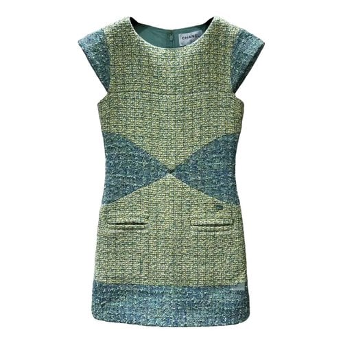 Pre-owned Chanel Mid-length Dress In Green