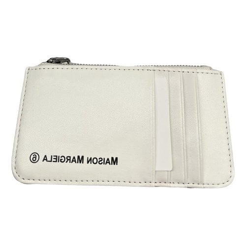 Pre-owned Mm6 Maison Margiela Leather Wallet In White