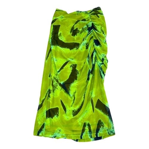 Pre-owned Jonathan Simkhai Mid-length Skirt In Green