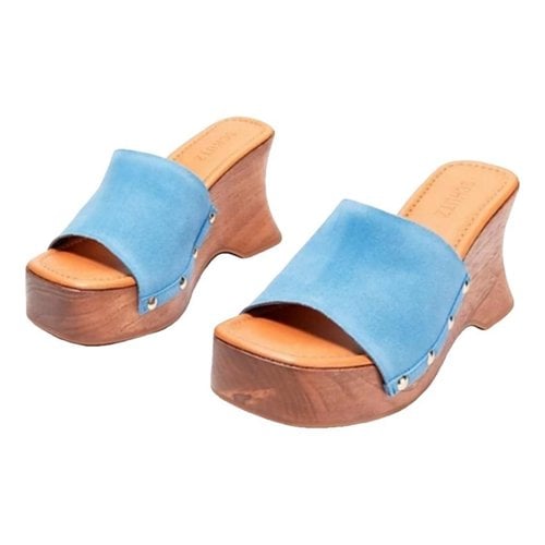 Pre-owned Schutz Sandal In Blue