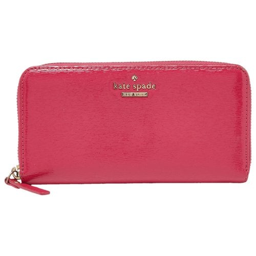 Pre-owned Kate Spade Patent Leather Wallet In Pink