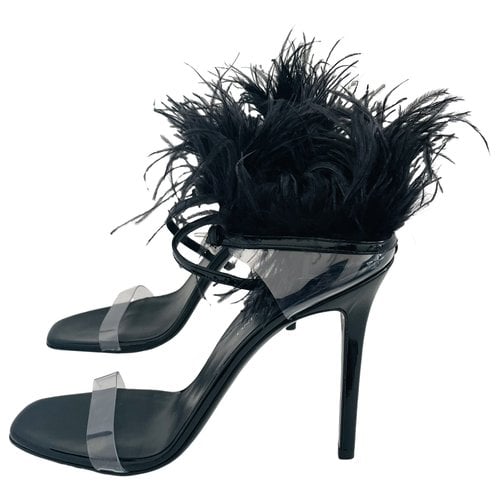 Pre-owned Ermanno Scervino Leather Sandals In Black