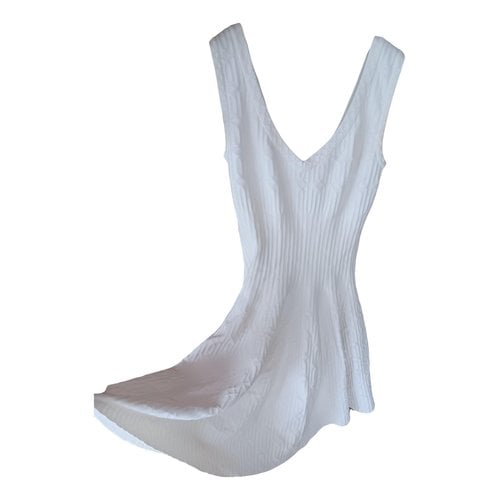 Pre-owned Alaïa Dress In White