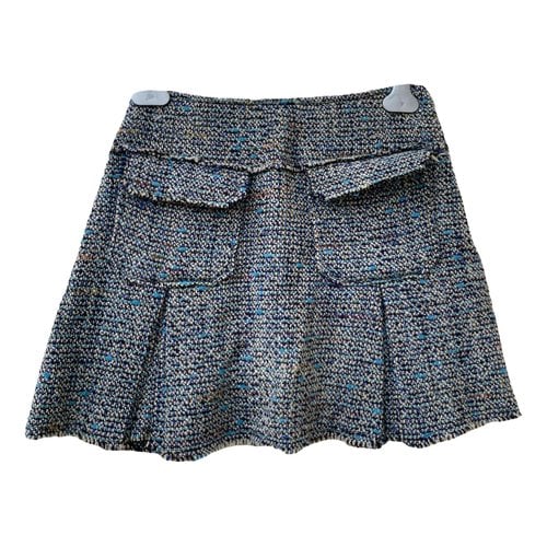 Pre-owned Kenzo Tweed Mini Skirt In Multicolour