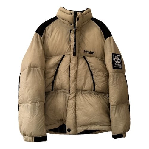 Pre-owned Timberland Puffer In Beige