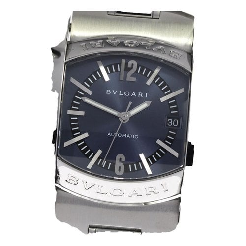 Pre-owned Bvlgari Assioma Watch In Navy