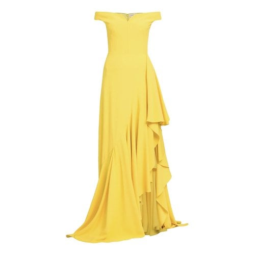 Pre-owned Alexander Mcqueen Maxi Dress In Yellow