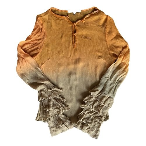 Pre-owned Guess Blouse In Orange