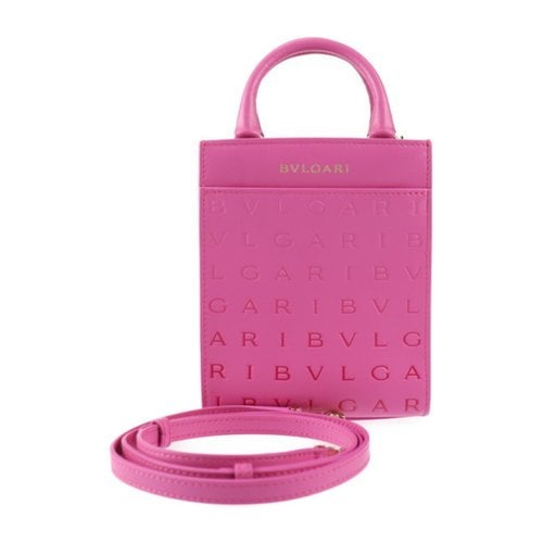 Pre-owned Bvlgari Leather Handbag In Pink